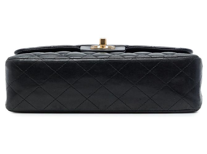 Chanel Black Medium Classic Lambskin Double Flap - view 3