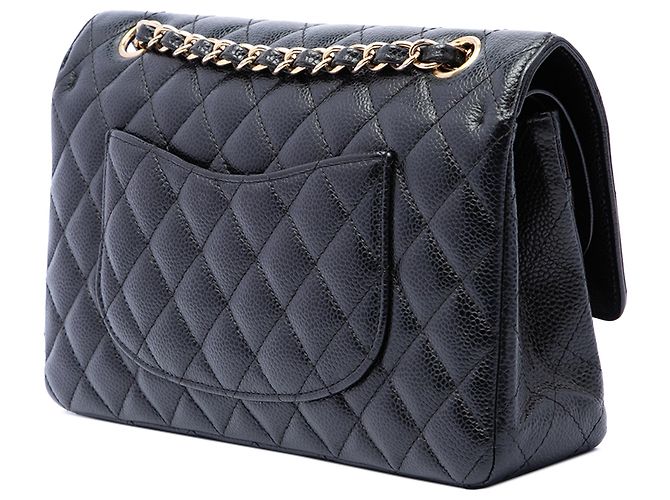 Chanel Black Medium Classic Caviar Double Flap - vue 2