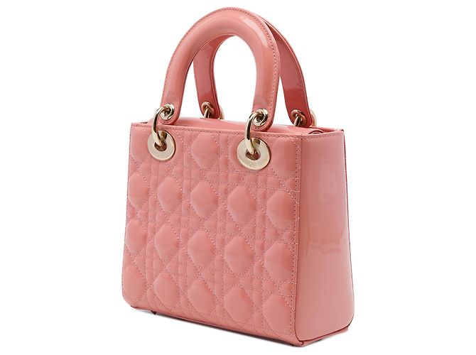 Dior Pink Small Patent Cannage Lady Dior - Ansicht 2