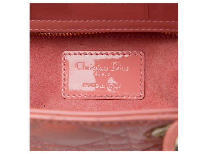 Dior Pink Small Patent Cannage Lady Dior - Ansicht 5