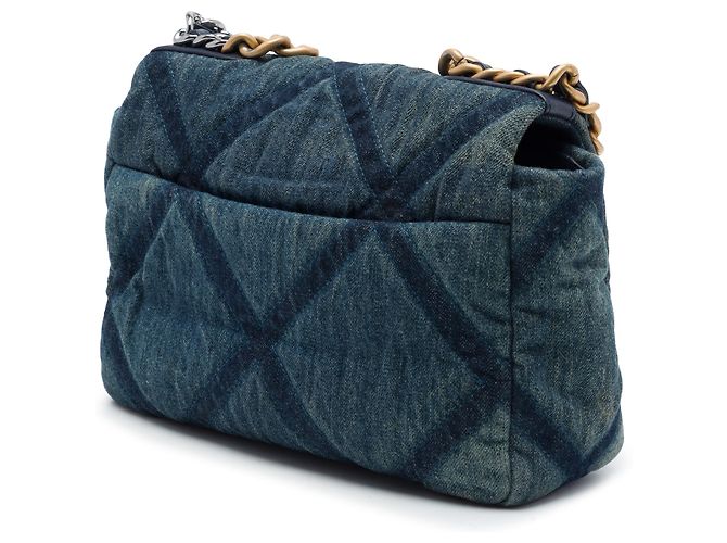 Chanel Blue Medium Denim 19 Flap - vista 2
