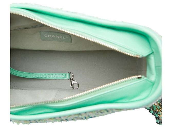 Chanel Gabrielle Crossbody in Tweed Verde Medium - vista 4