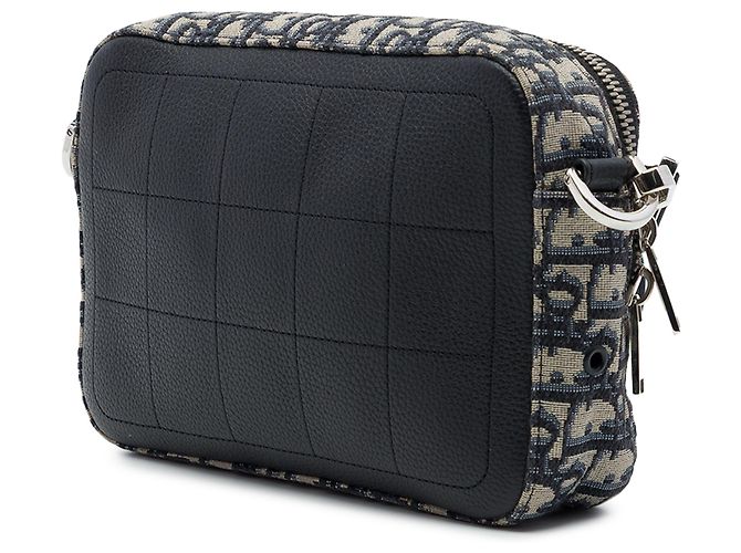 Bolsa Tiracolo Dior Blue Mini Oblique Canvas Safari - vista 2