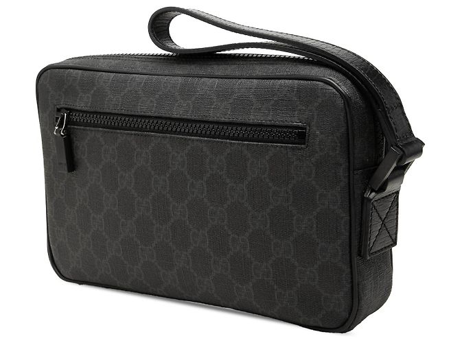 Clutch Gucci Black GG Supreme - vista 2