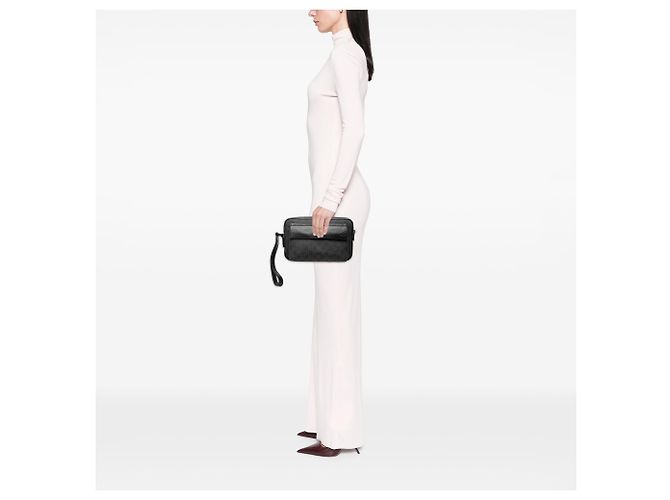 Clutch Gucci Black GG Supreme - vista 6