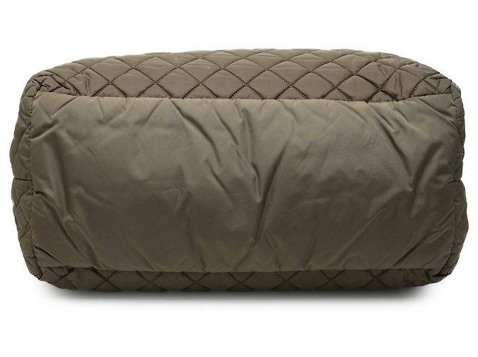 Sacola Chanel Coco Cocoon em nylon acolchoado marrom tamanho Medium - vista 3