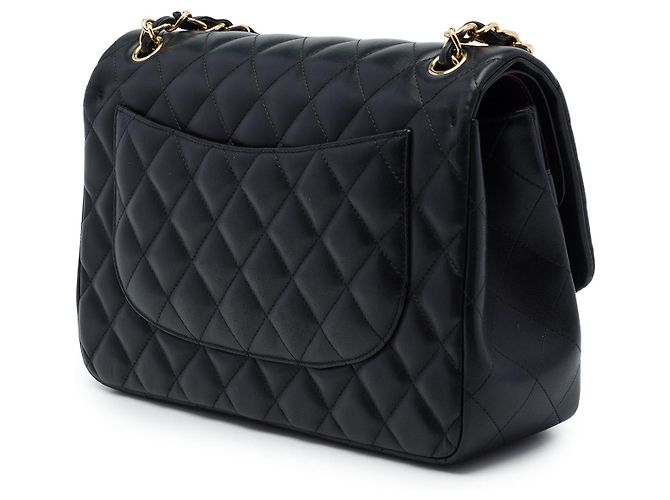 Chanel Black Jumbo Classic Lambskin Double Flap - Ansicht 2