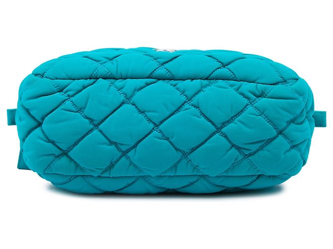 Bolsa de Ombro Chanel Blue Quilted Nylon Bubble - vista 3