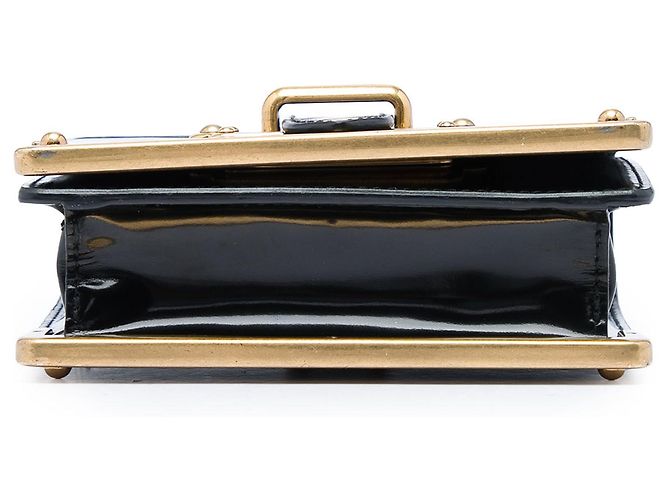 Prada Cahier Crossbody aus schwarzem Micro Spazzolato Leder - Ansicht 3