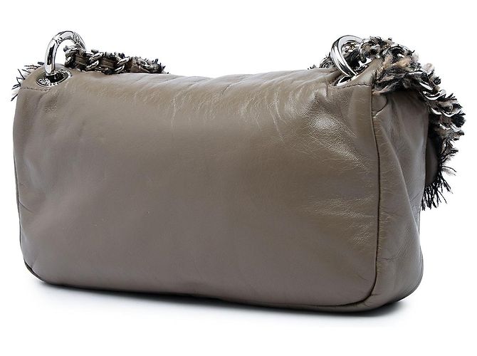 Chanel Brown Lambskin Funny Tweed Flap - Ansicht 2