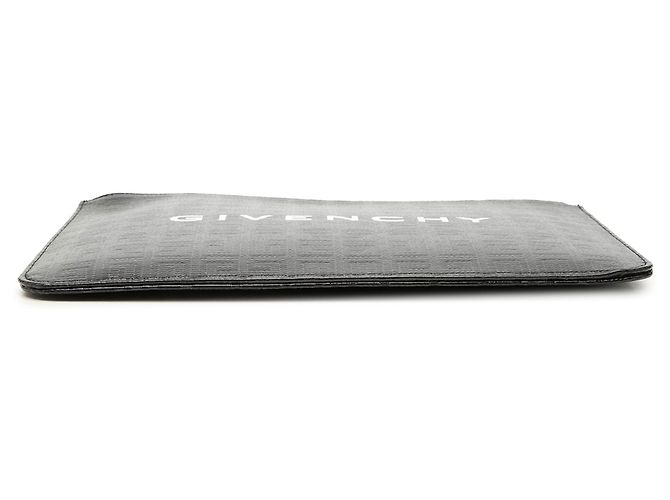 Givenchy Black 4G Embossed Coated Canvas Flat Pouch - view 3