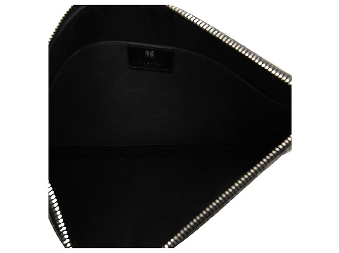 Givenchy Black 4G Embossed Coated Canvas Flat Pouch - view 4