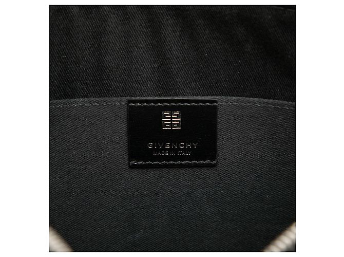 Givenchy Black 4G Embossed Coated Canvas Flat Pouch - view 5