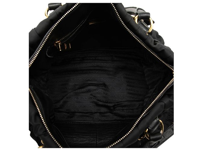 Bolso Prada de Tessuto Gaufre negro - vista 4