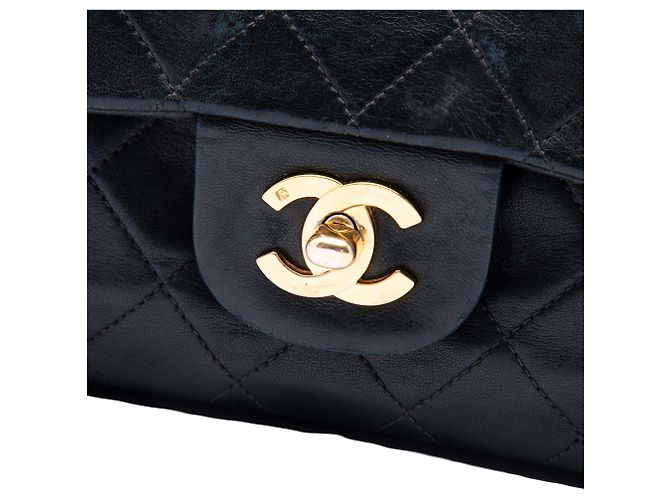 Chanel Black Medium Classic Lambskin Double Flap - view 5