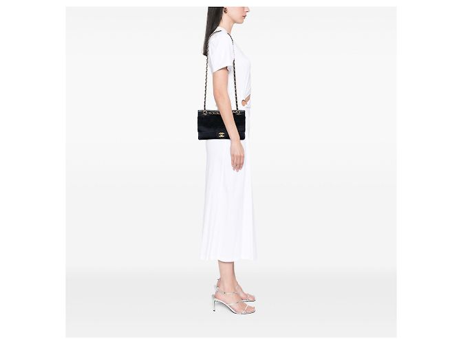 Chanel Black Medium Classic Lambskin Double Flap - view 7