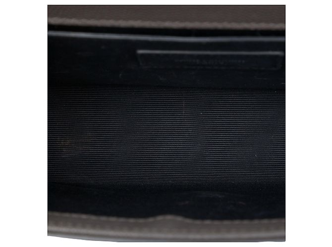 Autre Marque Saint Laurent Gray Small Grain de Poudre Monogram Kate Tassel Crossbody - Ansicht 4