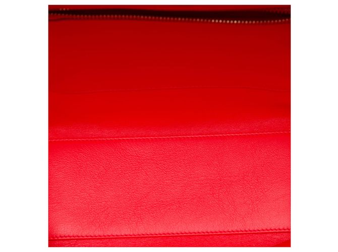 Borsa Tote Diorbar Dior in pelle di vitello liscia rossa Medium - vista 4