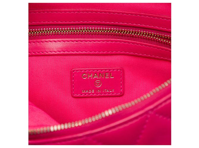Chanel Pink Medium Quilted Lambskin O Case Clutch - Ansicht 5
