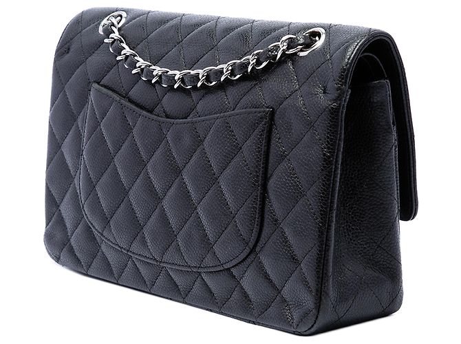 Chanel Black Medium Classic Caviar Double Flap - vue 2