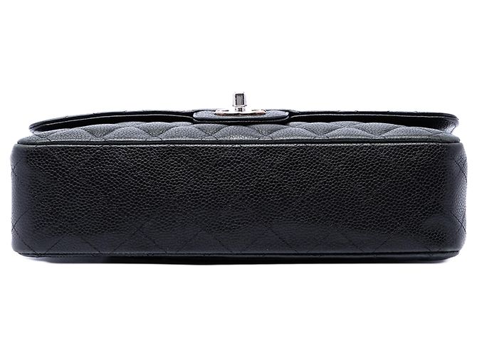 Chanel Black Medium Classic Caviar Double Flap - vue 3