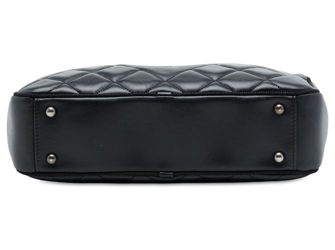 Borsa Camera Chanel Black Large CC Diamond Quilted Calfskin Ballerine - vista 3