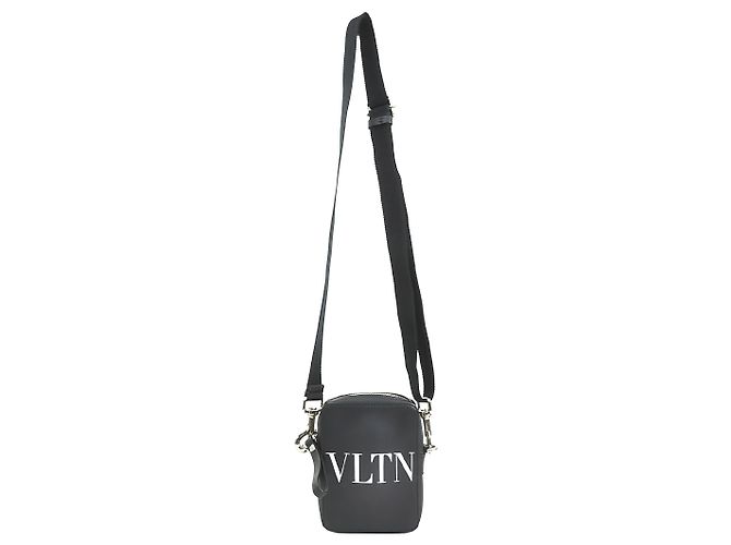 Valentino Borsa a Tracolla VLTN Piccola in Pelle Nera - vista 12