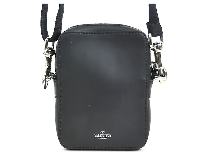 Valentino Borsa a Tracolla VLTN Piccola in Pelle Nera - vista 2