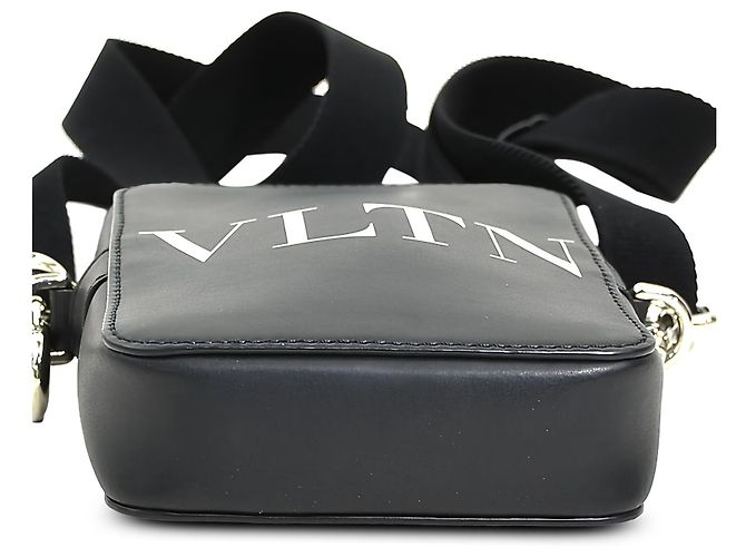 Valentino Borsa a Tracolla VLTN Piccola in Pelle Nera - vista 3
