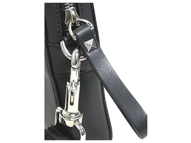 Valentino Borsa a Tracolla VLTN Piccola in Pelle Nera - vista 9