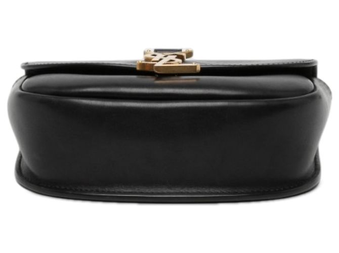 Autre Marque Saint Laurent Black Small Leather Monogram Kaia Crossbody - vista 3