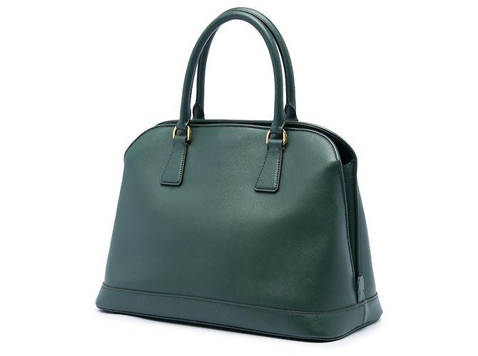 Sac à main Prada Green Medium Saffiano Lux Open Promenade Satchel - vue 2