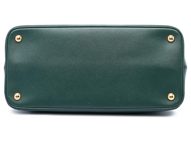 Sac à main Prada Green Medium Saffiano Lux Open Promenade Satchel - vue 3