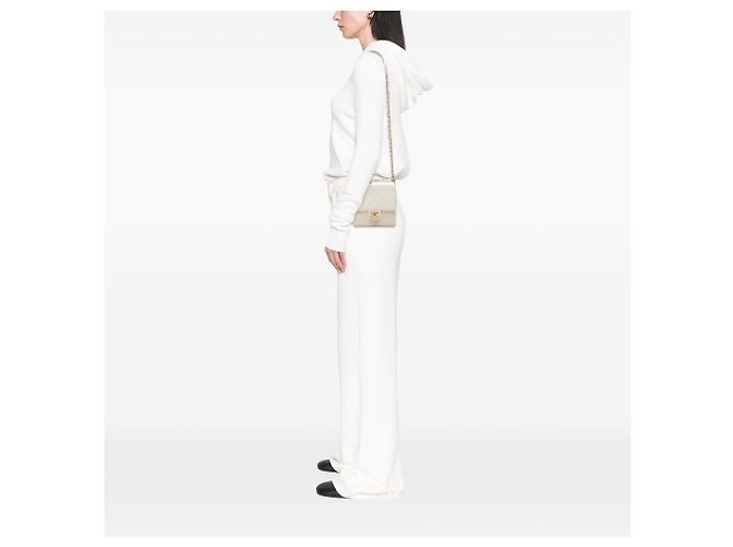 Chanel White Small Lambskin Chic Pearls Flap - Ansicht 6
