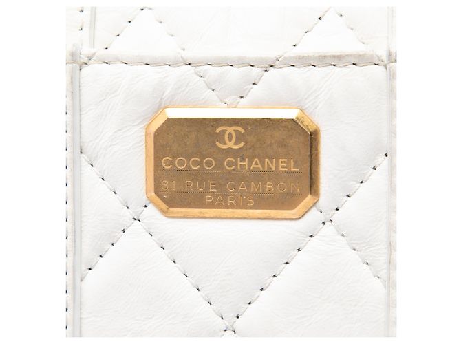 Chanel White Mini Aged Calfskin City School Flap - vista 5