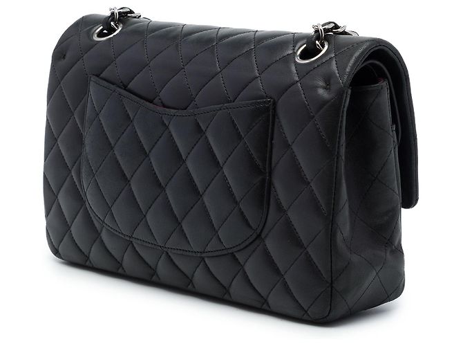 Chanel Black Medium Classic Lambskin Double Flap - vista 2