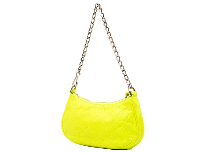 Balenciaga Yellow Mini Lambskin Motocross Le Cagole - vista 2