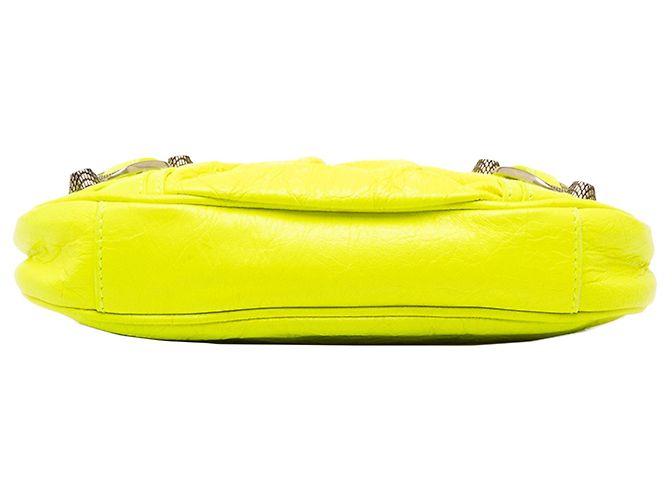 Balenciaga Yellow Mini Lambskin Motocross Le Cagole - vista 3
