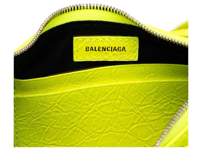 Balenciaga Yellow Mini Lambskin Motocross Le Cagole - vista 5