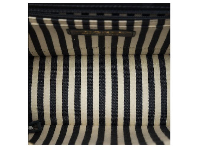 Chanel Black Small Chevron Calfskin Envelope Flap - vista 4
