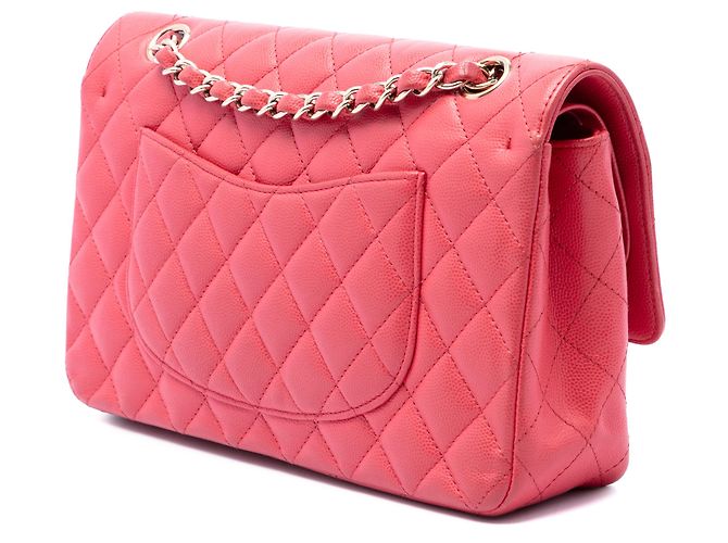 Chanel Pink Medium Classic Caviar Double Flap - vue 2