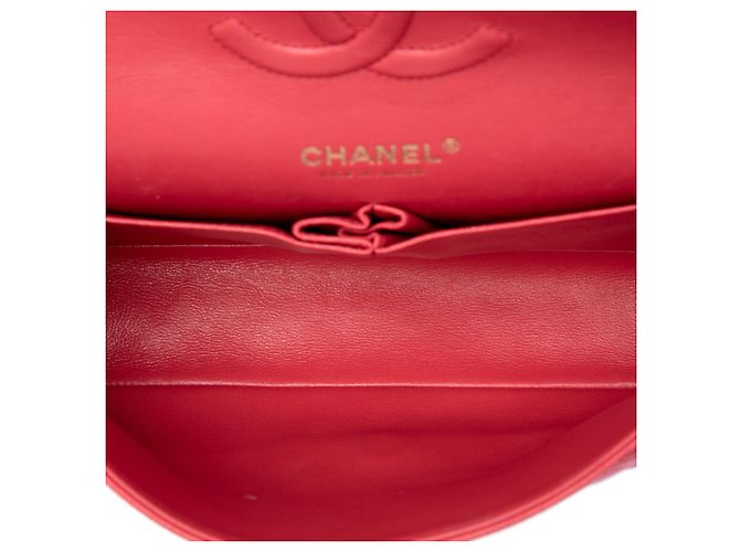 Chanel Pink Medium Classic Caviar Double Flap - vue 4