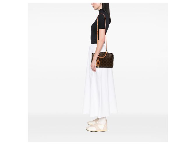 Louis Vuitton Brown Monogram Petit Palais - vista 7