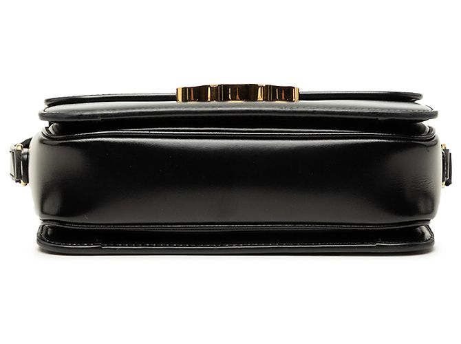 Céline Celine Black Teen Shiny Calfskin Triomphe Crossbody - vista 3