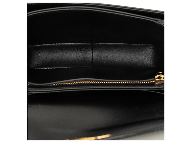 Céline Celine Black Teen Shiny Calfskin Triomphe Crossbody - vista 4