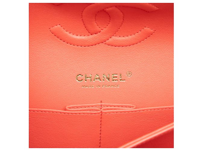 Chanel Pink Medium Classic Chevron Lambskin Double Flap - vue 5