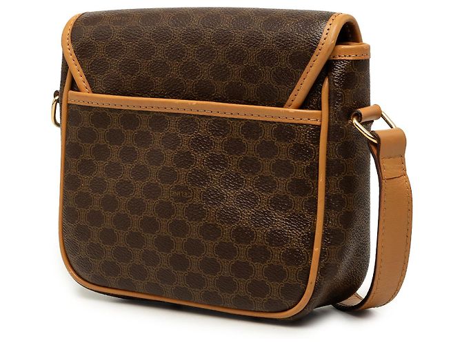 Céline Borsa a tracolla Celine Brown Macadam Coated Canvas - vista 2