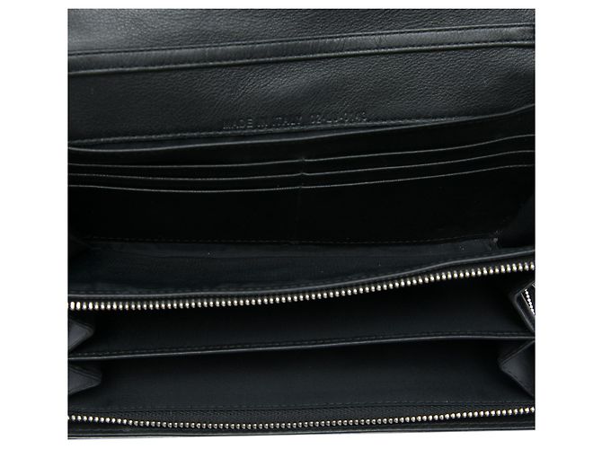 Dior Miss Dior Wallet on Chain aus schwarzem Lackleder Cannage - Ansicht 4