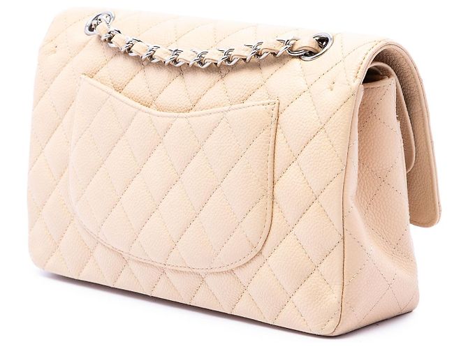 Chanel Beige Medium Classic Caviar Double Flap - vista 2