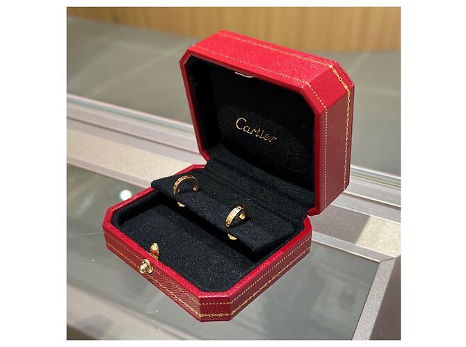 Pendientes Cartier Love de Aro Oro Rosa - vista 3